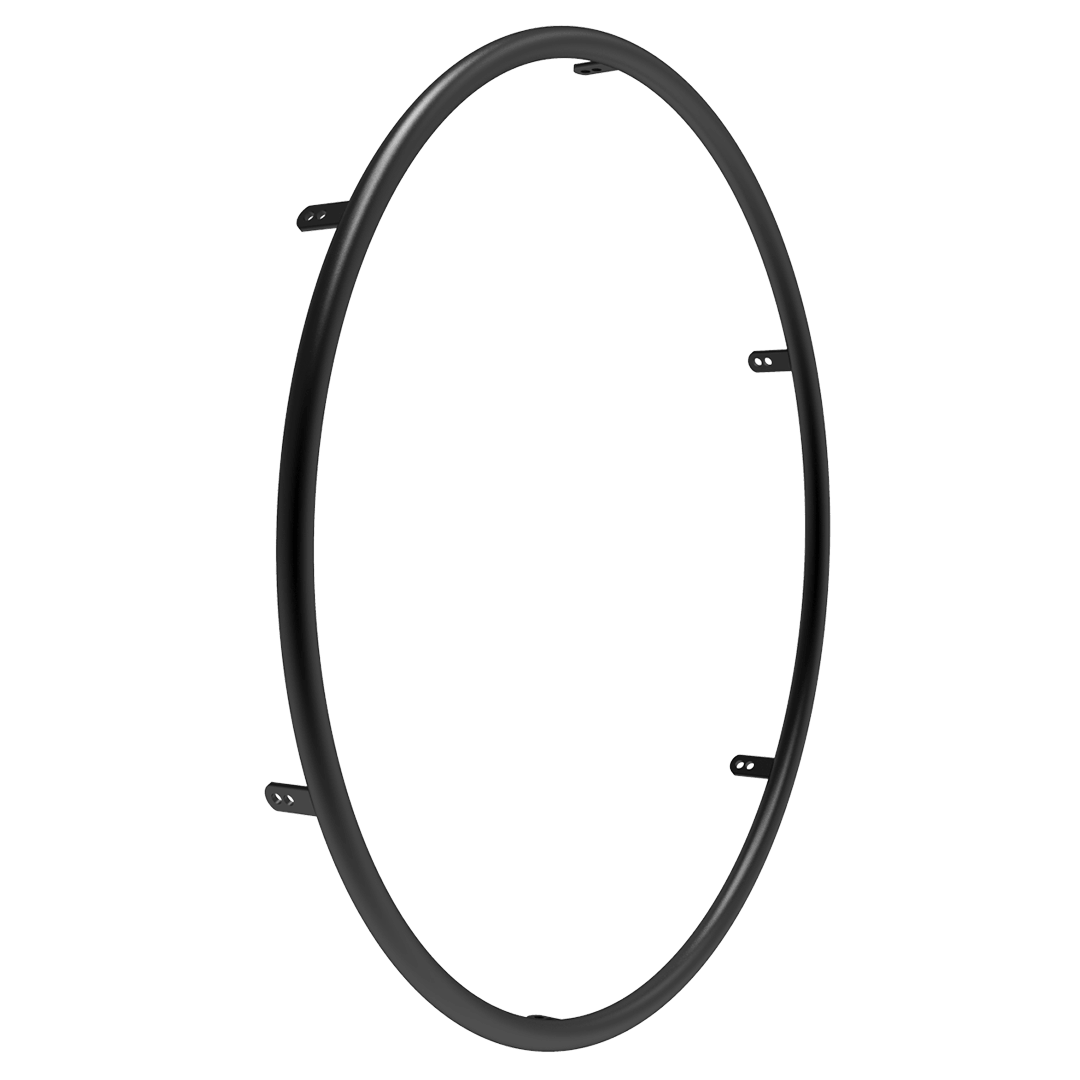 Omobic Black hard anodized aluminium Pushrims for wheelchairs