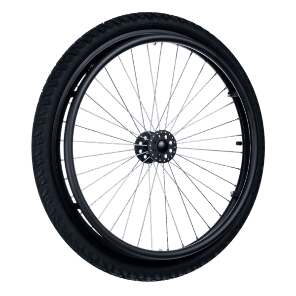 Omobic Challenger with off-set hub Rear wheel for wheelchairs