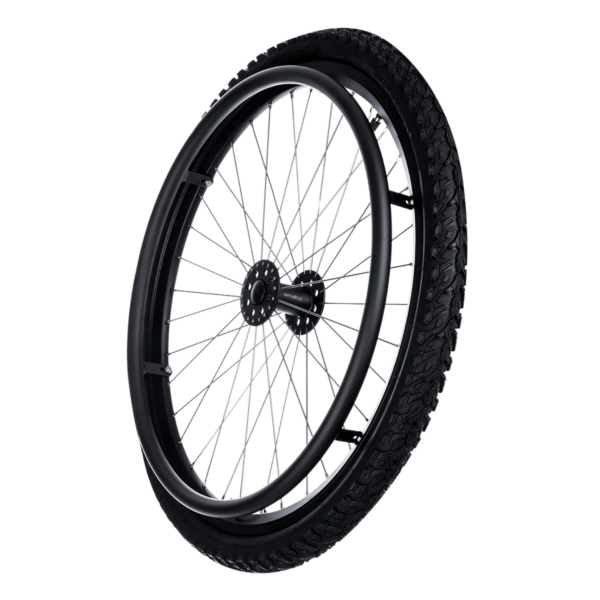 Omobic Challenger with off-set hub Rear wheel for wheelchairs
