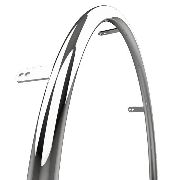 Omobic Stainless steel shiny pushrim for wheelchairs