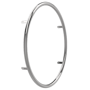 Omobic Stainless steel shiny pushrim for wheelchairs