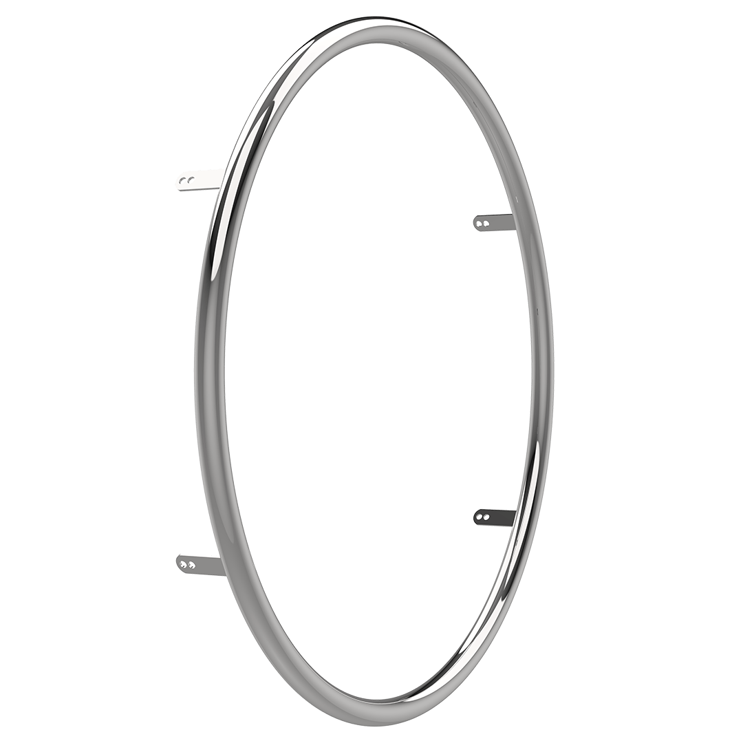 Omobic Stainless steel shiny pushrim for wheelchairs
