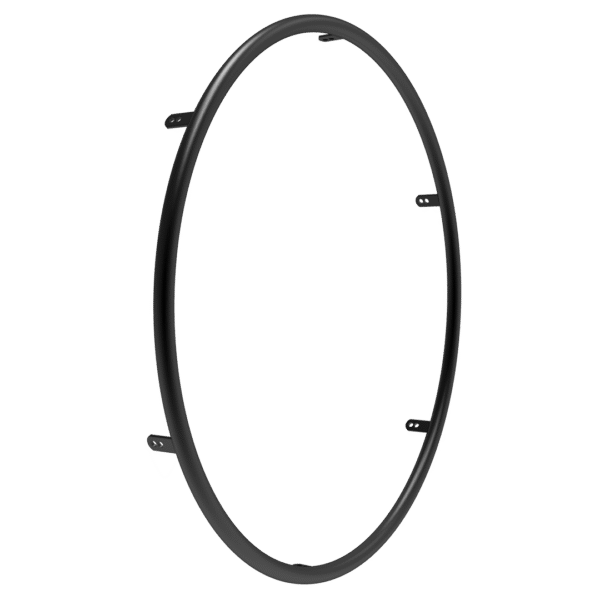 Omobic Standard aluminium black anodized Pushrims for wheelchairs