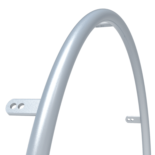 Omobic Standard aluminium silver anodized Pushrims for wheelchairs