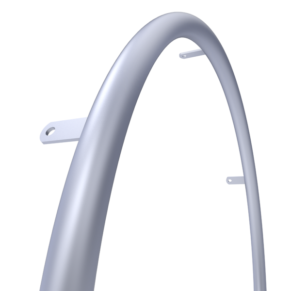 Omobic Ultralight aluminium silver anodized pushrims for wheelchairs